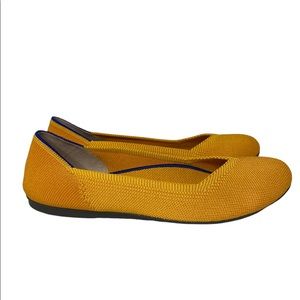 ROTHY’S LEMON DROP ROUND TOE FLATS W SIZE 8.5